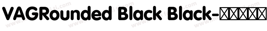 VAGRounded Black Black字体转换